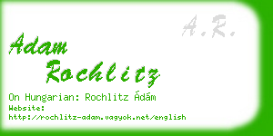 adam rochlitz business card