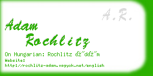 adam rochlitz business card